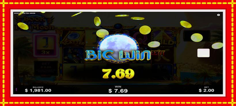 Slot machine Book of the Full Moon with access to free game online, picture 4