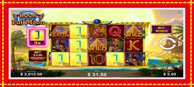 Slot machine Book of the Full Moon with access to free game online, picture 5