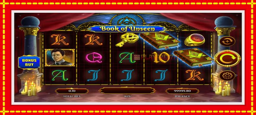 Slot machine Book of Unseen with access to free game online, picture 2