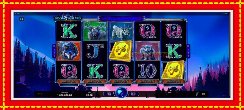 Slot machine Book of Wolves with access to free game online, picture 1