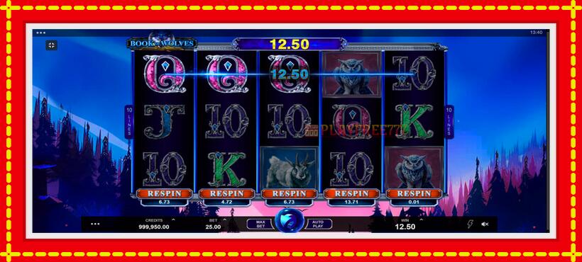 Slot machine Book of Wolves with access to free game online, picture 2