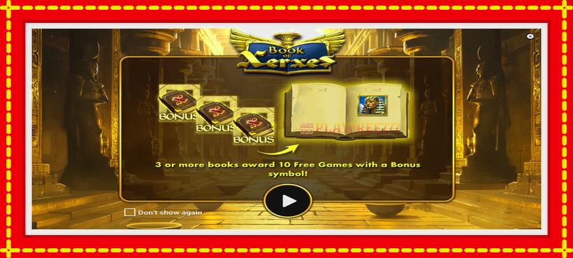 Slot machine Book of Xerxes with access to free game online, picture 1