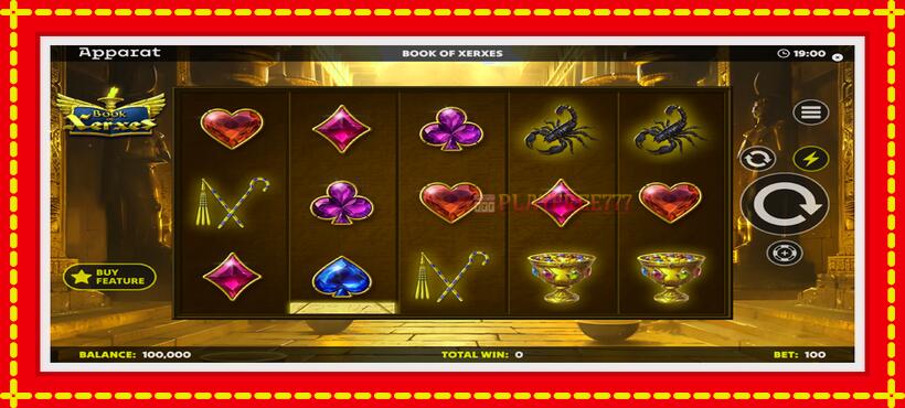 Slot machine Book of Xerxes with access to free game online, picture 2