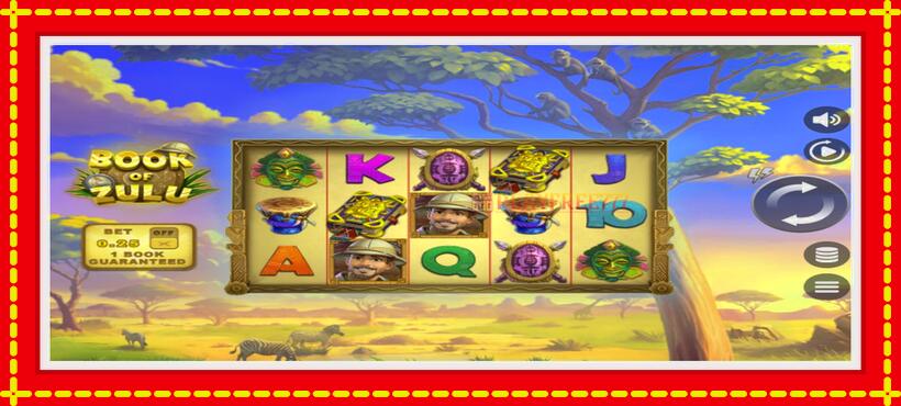 Slot machine Book of Zulu with access to free game online, picture 1