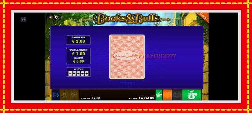 Slot machine Books Bulls with access to free game online, picture 4