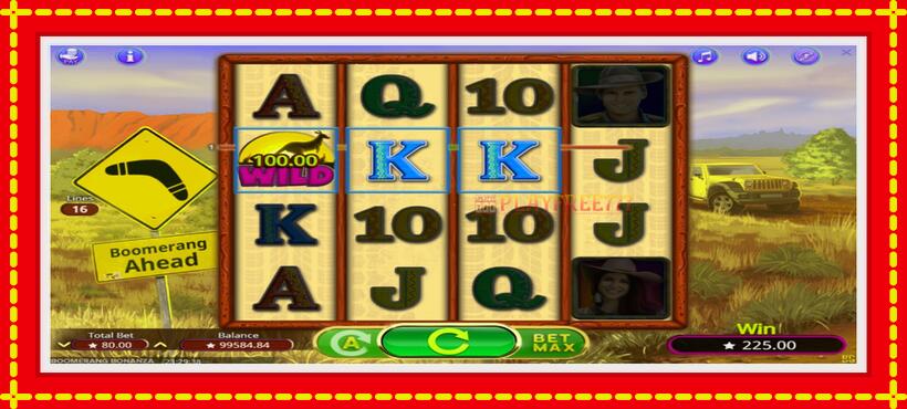 Slot machine Boomerang Bonanza with access to free game online, picture 3