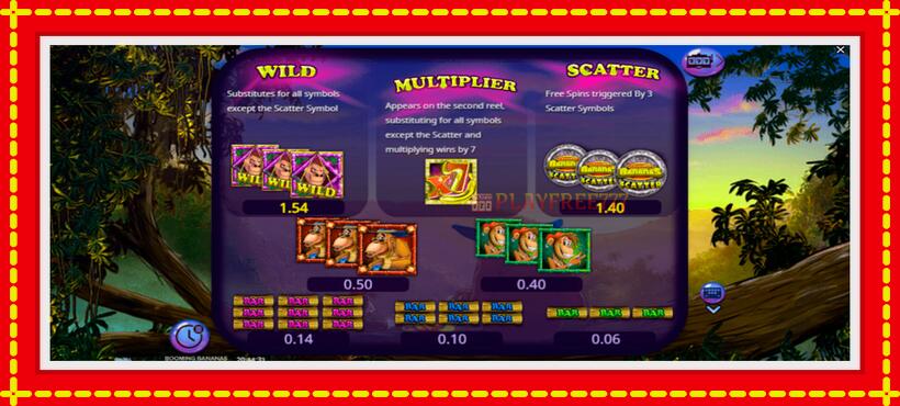 Slot machine Booming Bananas with access to free game online, picture 6