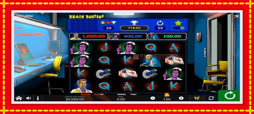 Slot machine Brain Busters with access to free game online, picture 1