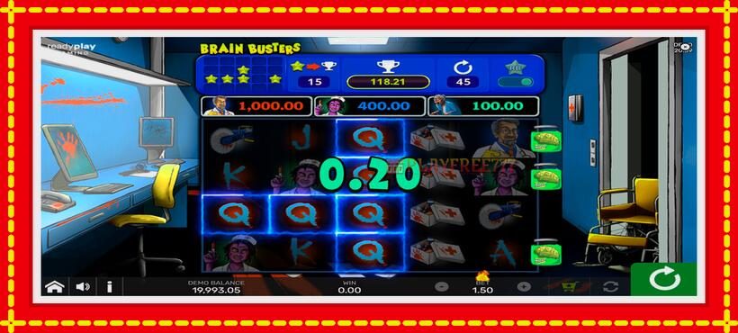 Slot machine Brain Busters with access to free game online, picture 4