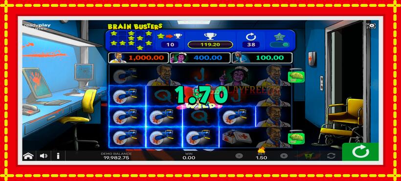 Slot machine Brain Busters with access to free game online, picture 5