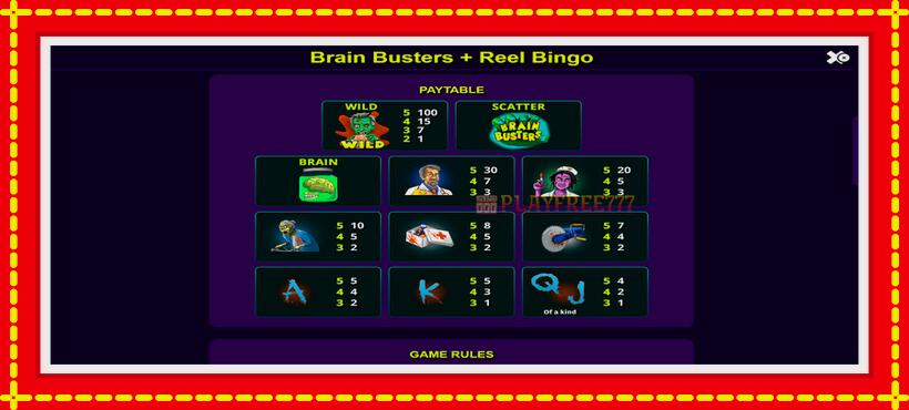 Slot machine Brain Busters with access to free game online, picture 6