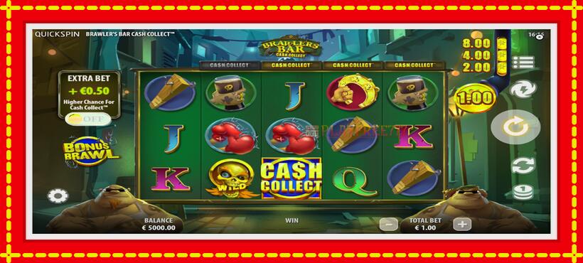 Slot machine Brawlers Bar Cash Collect with access to free game online, picture 2