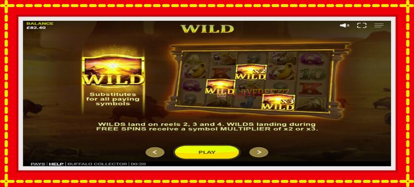 Slot machine Buffalo Collector with access to free game online, picture 6