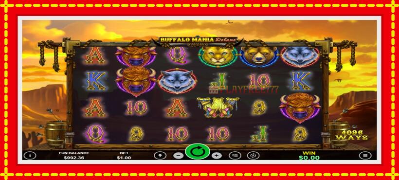 Slot machine Buffalo Mania Deluxe with access to free game online, picture 3