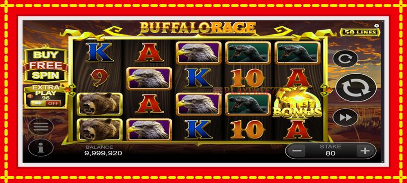 Slot machine Buffalo Rage with access to free game online, picture 2