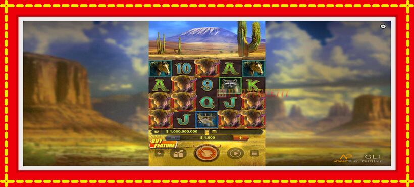 Slot machine Buffalo Rush with access to free game online, picture 1