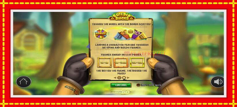 Slot machine Buildin Bucks with access to free game online, picture 1