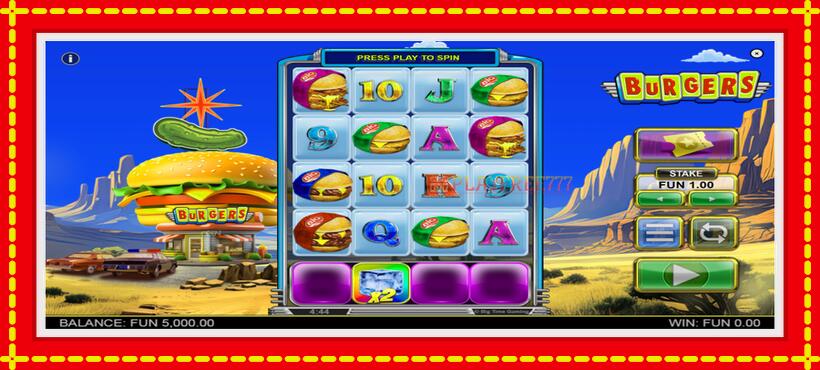 Slot machine Burgers with access to free game online, picture 2