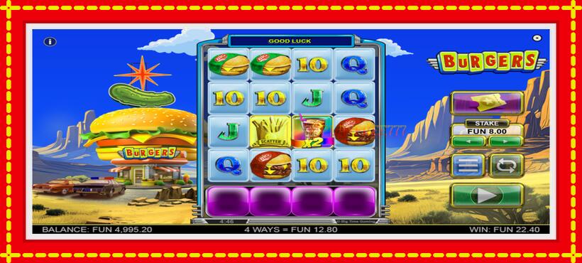 Slot machine Burgers with access to free game online, picture 4