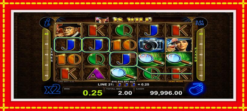 Slot machine Bye Bye Spy Guy with access to free game online, picture 3