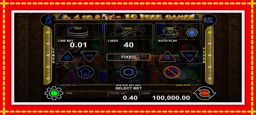 Slot machine Bye Bye Spy Guy with access to free game online, picture 4