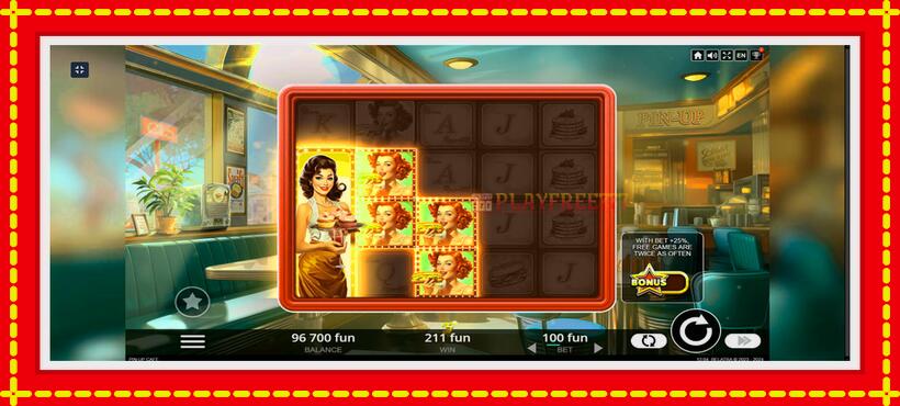 Slot machine Cafe Pin-Up with access to free game online, picture 2