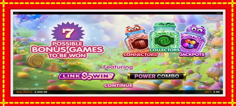 Slot machine Candy Combo Power Combo with access to free game online, picture 1