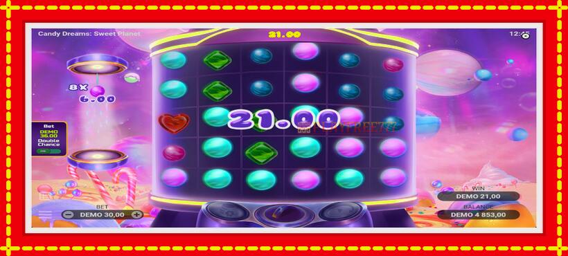 Slot machine Candy Dreams Sweet Planet with access to free game online, picture 3