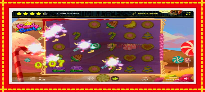 Slot machine Candy Splasher with access to free game online, picture 3