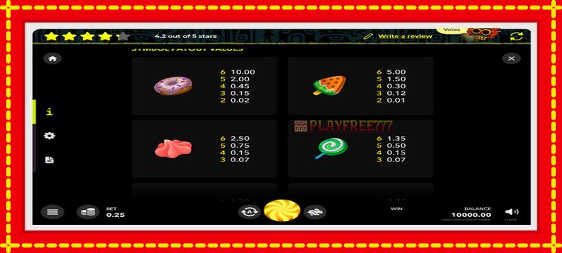 Slot machine Candy Splasher with access to free game online, picture 5