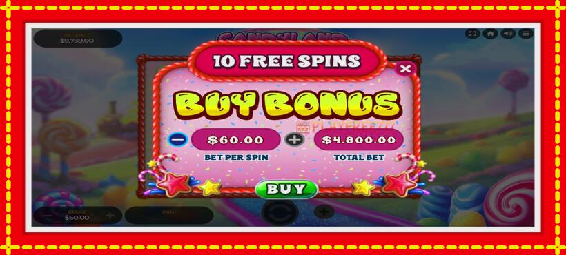 Slot machine Candyland Bonanza with access to free game online, picture 3