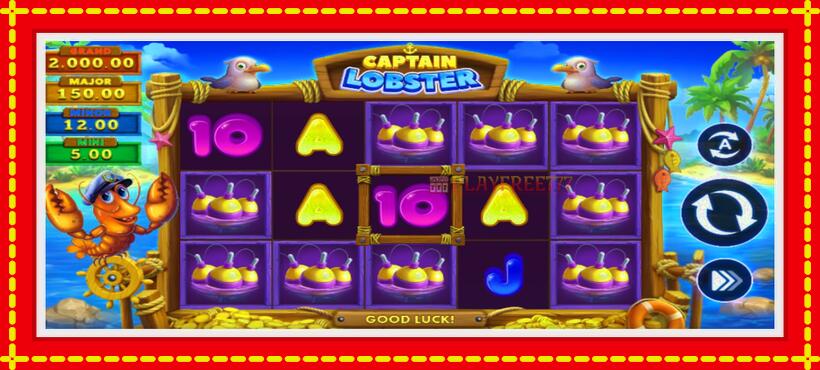 Slot machine Captain Lobster with access to free game online, picture 1