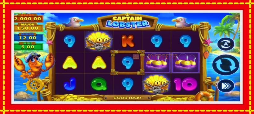 Slot machine Captain Lobster with access to free game online, picture 2