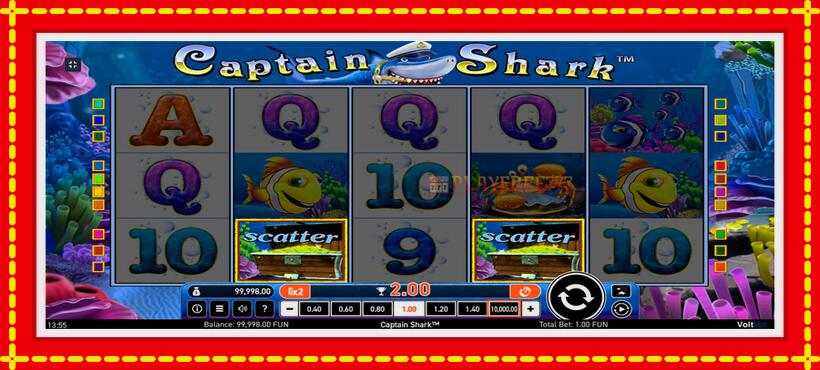 Slot machine Captain Shark with access to free game online, picture 2