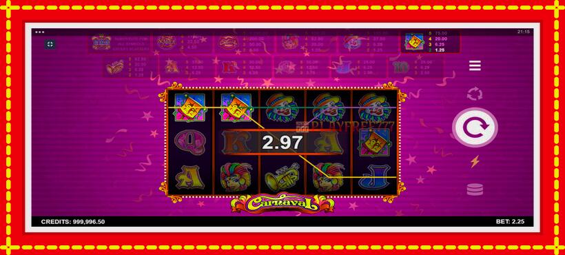 Slot machine Carnaval with access to free game online, picture 5