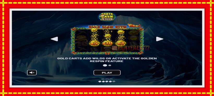 Slot machine Carts of Cash Xmas with access to free game online, picture 1