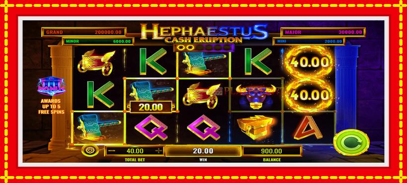 Slot machine Cash Eruption Hephaestus with access to free game online, picture 3