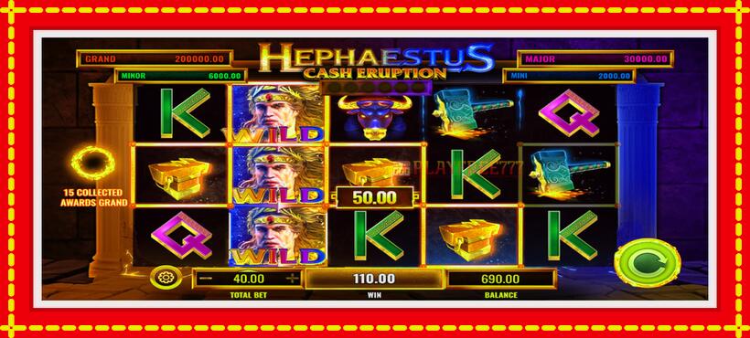 Slot machine Cash Eruption Hephaestus with access to free game online, picture 4