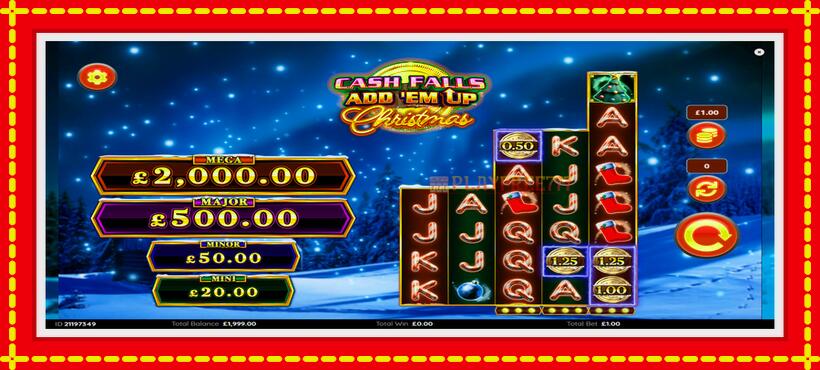 Slot machine Cash Falls: Add Em Up Christmas with access to free game online, picture 2