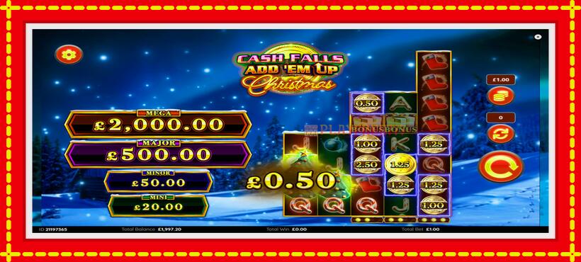 Slot machine Cash Falls: Add Em Up Christmas with access to free game online, picture 4