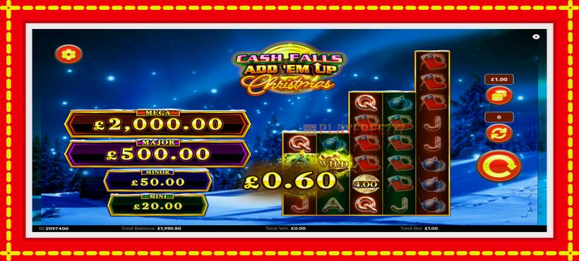 Slot machine Cash Falls: Add Em Up Christmas with access to free game online, picture 5