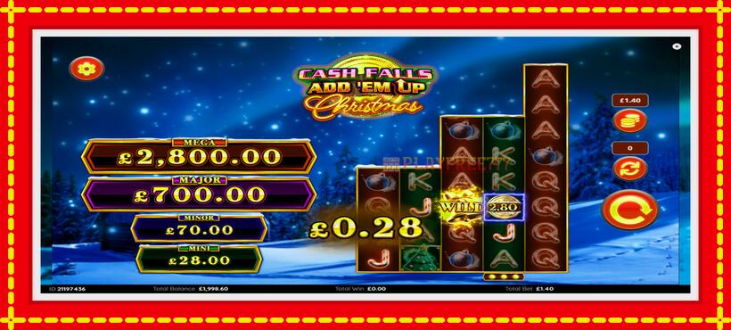 Slot machine Cash Falls: Add Em Up Christmas with access to free game online, picture 6