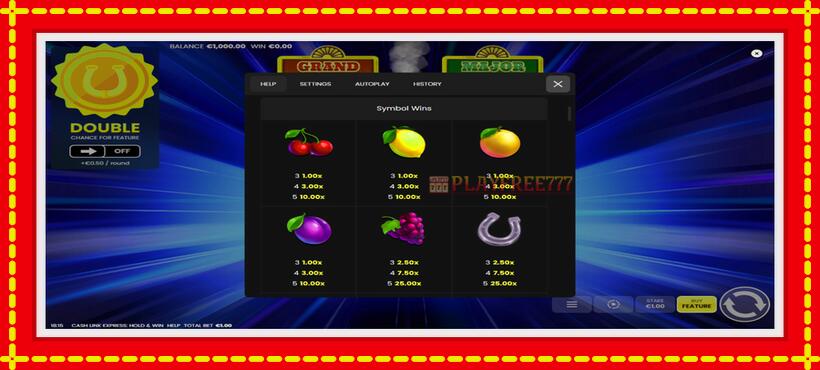 Slot machine Cash Link Express: Hold & Win with access to free game online, picture 5