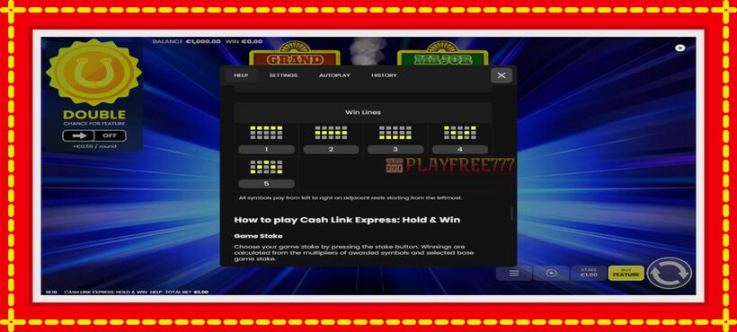 Slot machine Cash Link Express: Hold & Win with access to free game online, picture 7