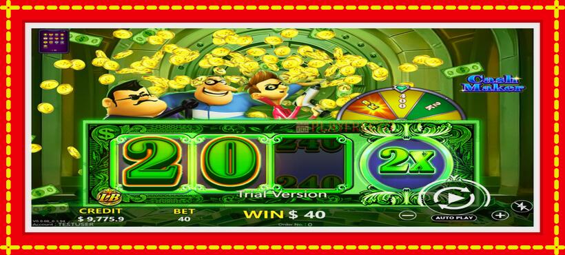 Slot machine Cash Maker with access to free game online, picture 3