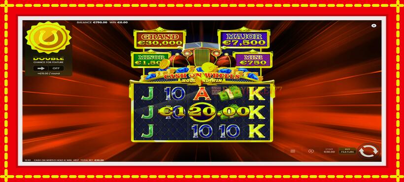 Slot machine Cash on Wheels Hold and Win with access to free game online, picture 3