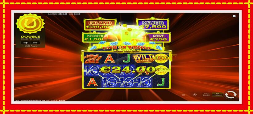 Slot machine Cash on Wheels Hold and Win with access to free game online, picture 4