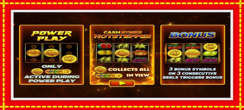 Slot machine Cash Strike Hotstepper with access to free game online, picture 1