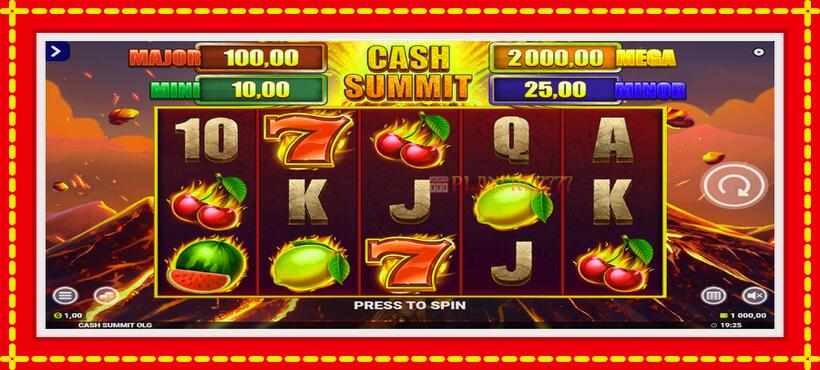 Slot machine Cash Summit with access to free game online, picture 2