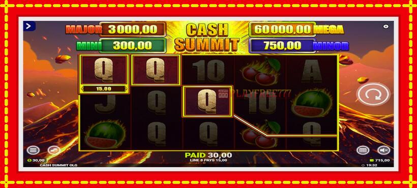 Slot machine Cash Summit with access to free game online, picture 4